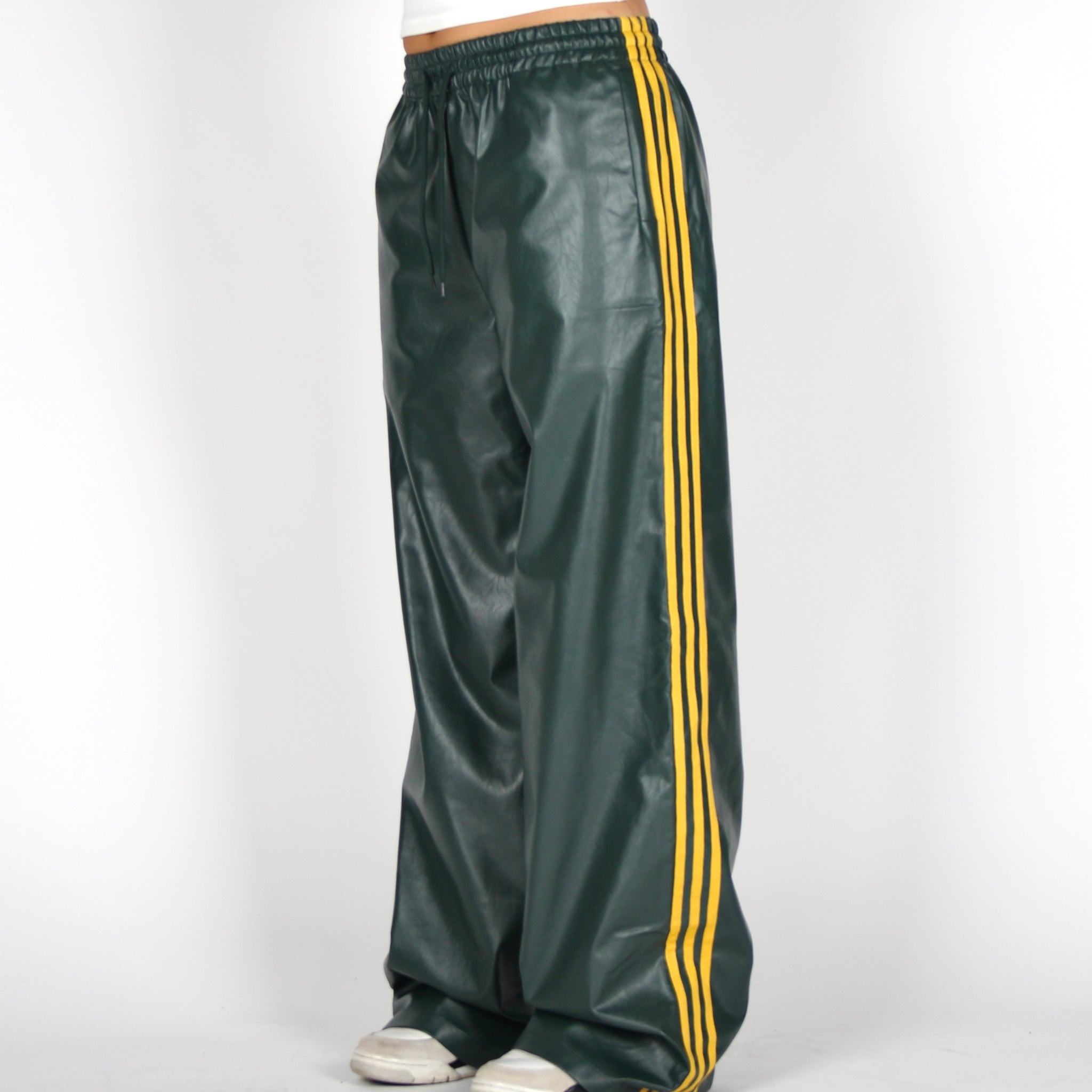 MTL Lux Leather Pants Green