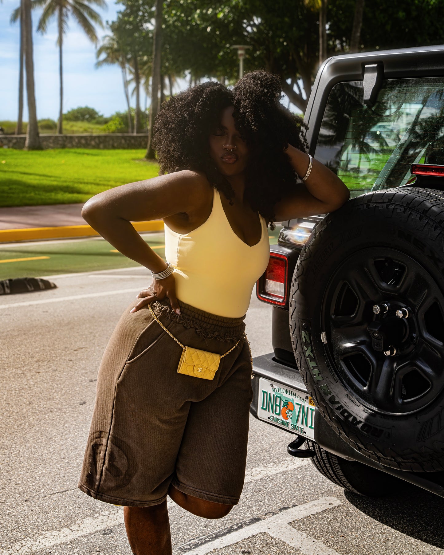 MTL Washed Jogger Shorts Brown