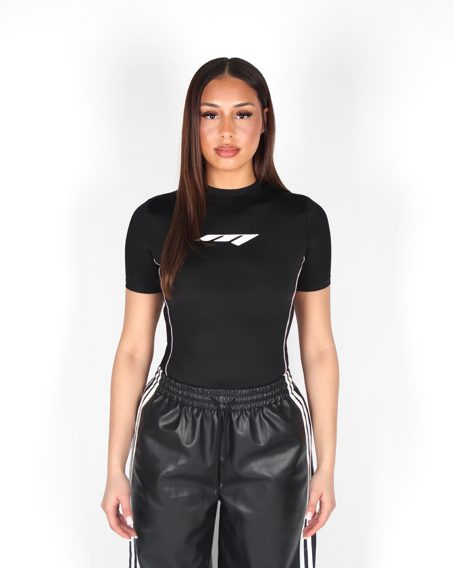 MTL Short Sleeve Bodysuit Black
