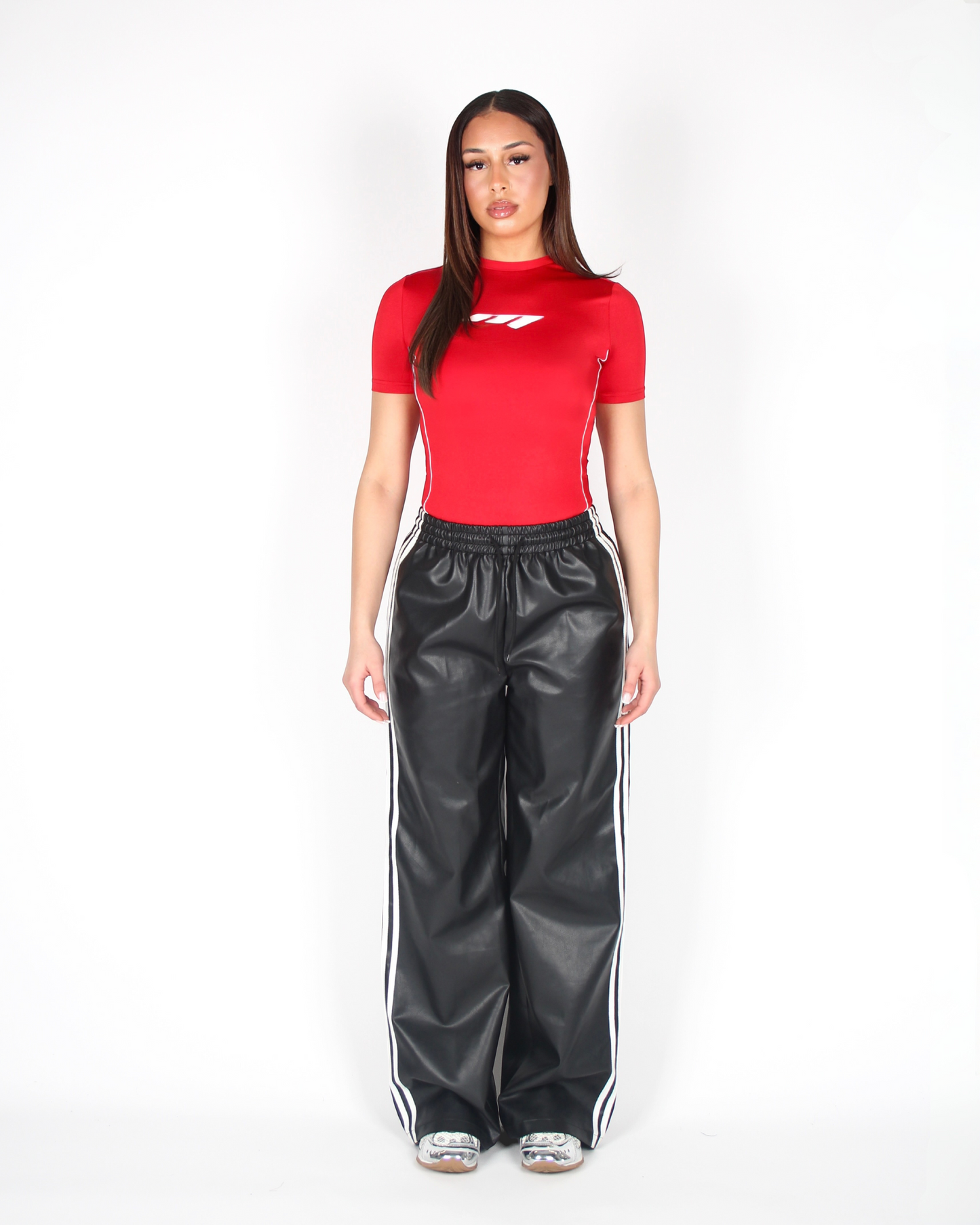 MTL Short Sleeve Bodysuit Red