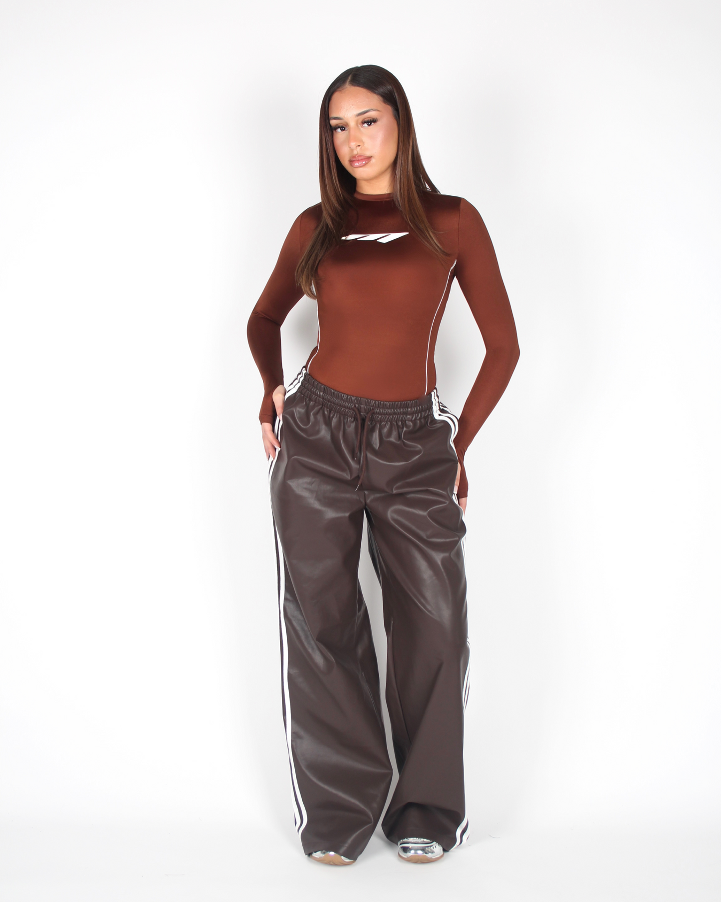 MTL Long Sleeve Bodysuit Brown