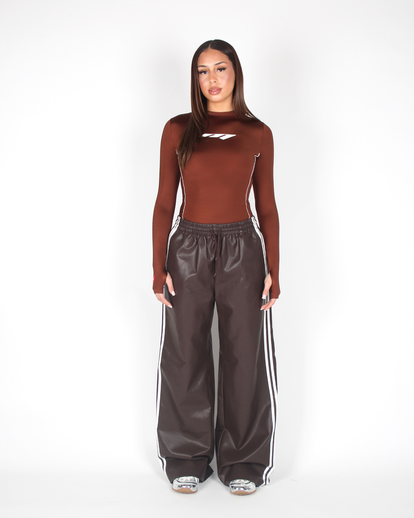 MTL Long Sleeve Bodysuit Brown