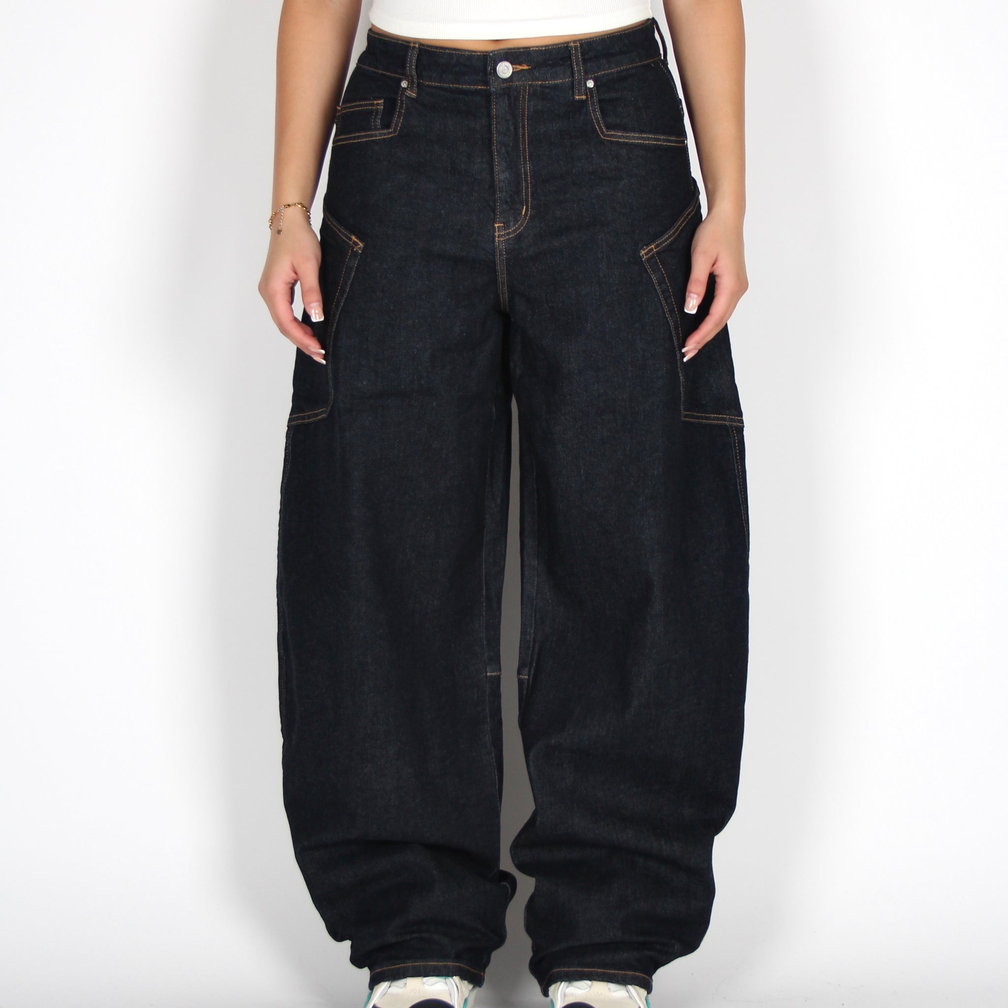 Stormi Jeans Dark Blue