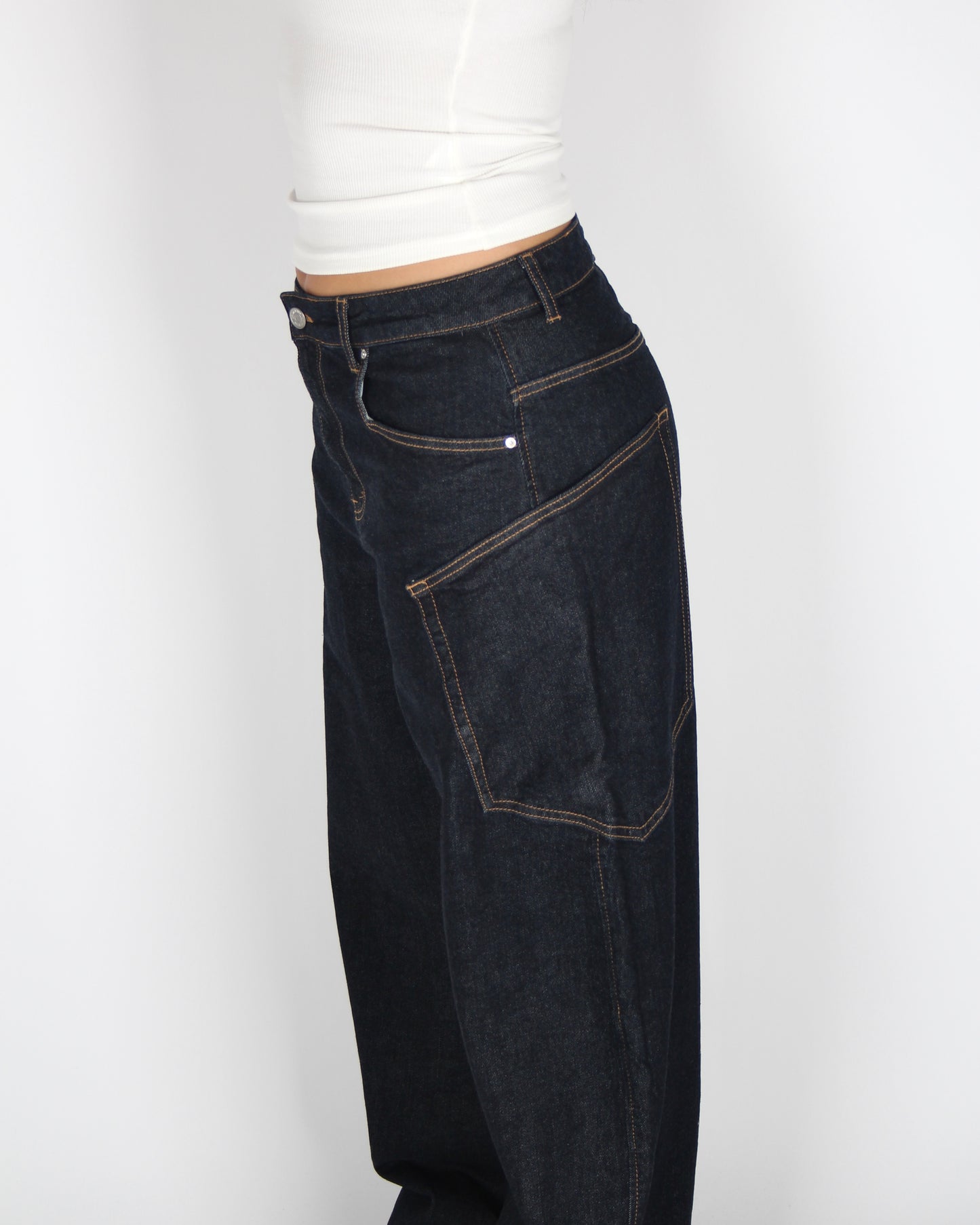 Stormi Jeans Dark Blue