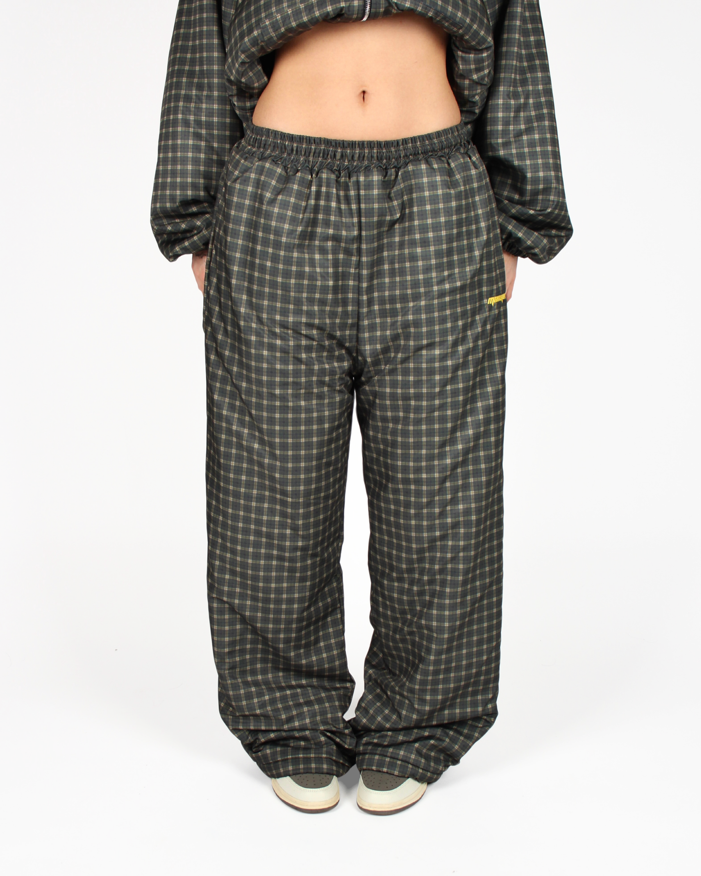 PRE-ORDER MTL Reversible Checked Pants Green
