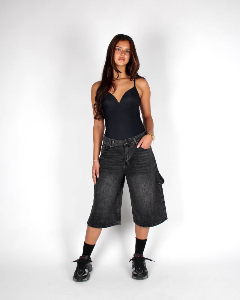 Quinn Jorts Black
