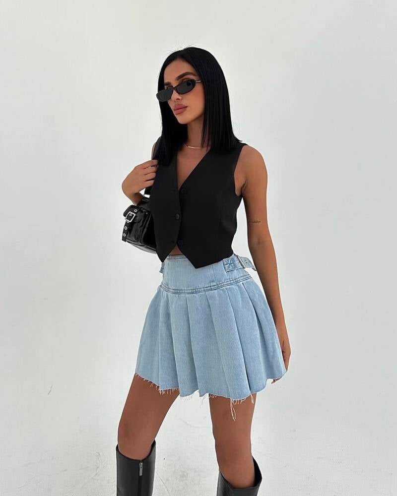 Rue Skirt Light Blue